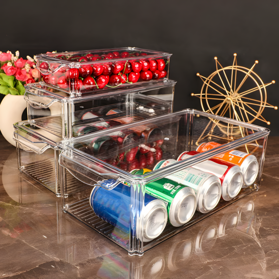 Plastic Tupperware Set - 4 Pieces